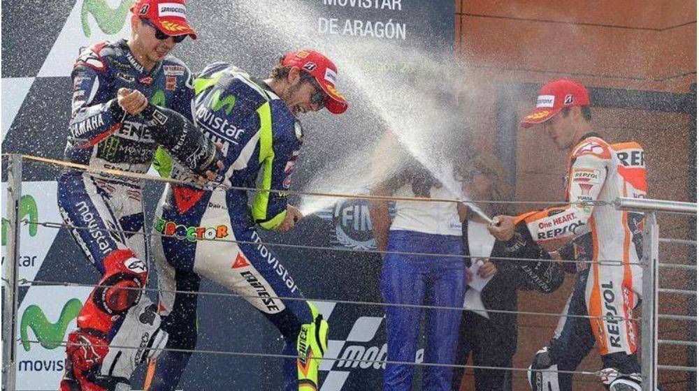 Lorenzo acortó distancias con Rossi en la pelea por el título de Moto GP