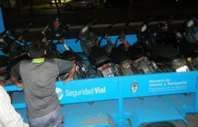 La Caminera secuestr� 22 motos el fin de semana