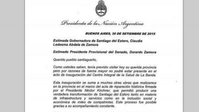 Cristina suspendi� su viaje a Santiago por problemas de presi�n y har� reposo por 24 horas