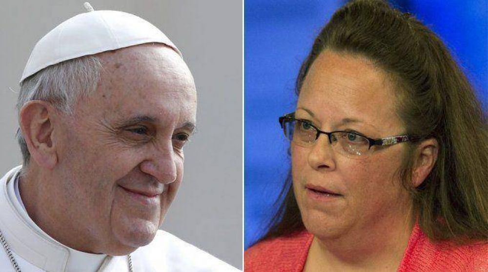 El Papa se reunió en privado con la empleada homofóbica de un registro civil