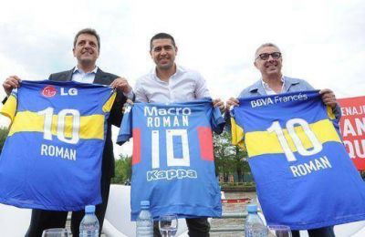 Massa y Zamora homenajearon a Riquelme en Tigre