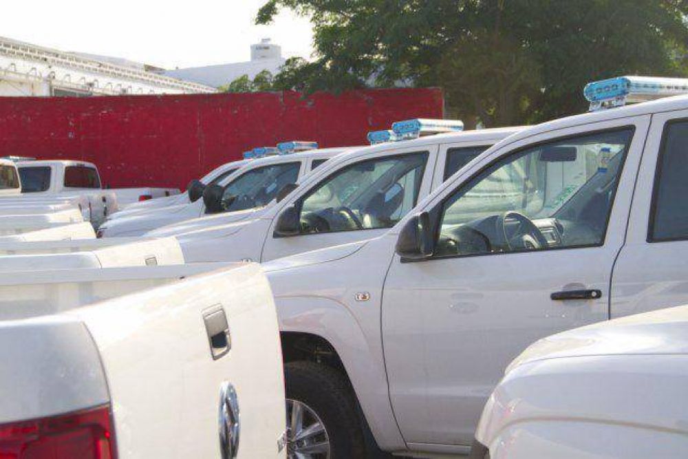 Llegaron patrulleros de la naci�n para la Polic�a local