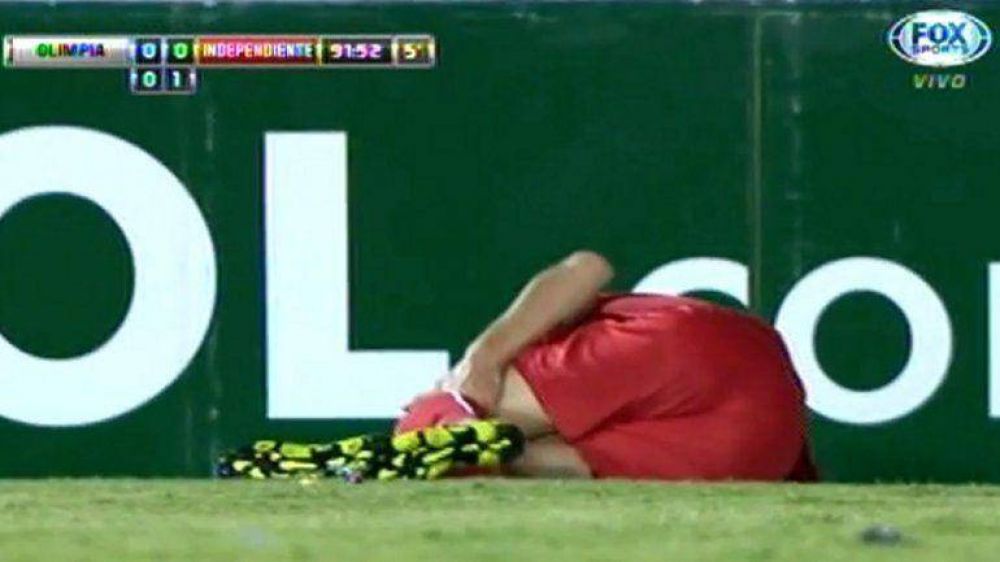 Una mala para Independiente: Albertengo sufri la rotura del ligamento cruzado de la rodilla y estar seis meses sin jugar