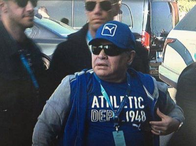 Maradona junto a Los Pumas en Inglaterra: 