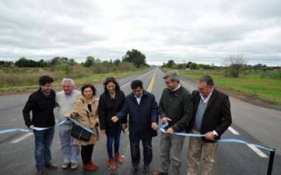 Rutas boaerenses: Arl�a inaugur� obras de la 41 entre Areco y Giles