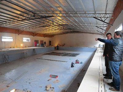 Casi lista: as� luce hoy la pileta climatizada, una de las obras anheladas por todos