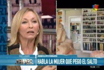 Entre l�grimas, L�pez se defendi� en TV