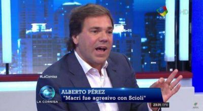Alberto P�rez justific� la ausencia de Scioli en el debate y sostuvo que Macri fue �agresivo�