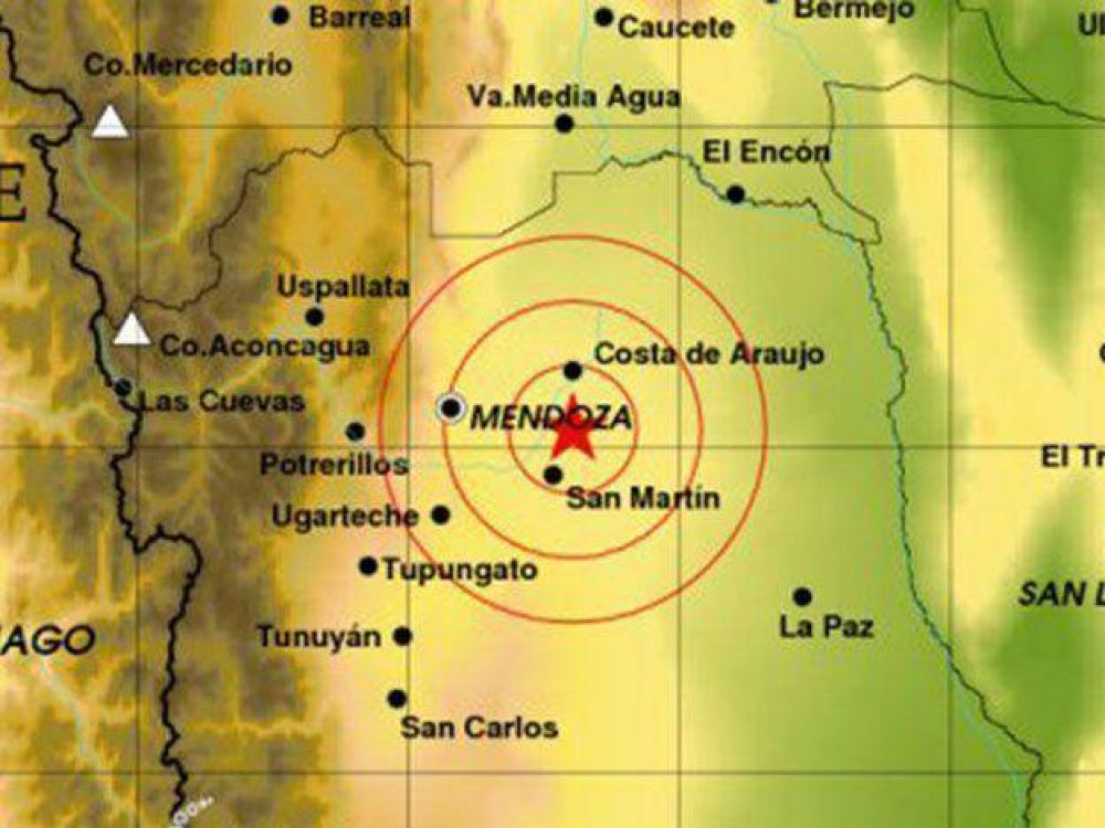 Tembl en Mendoza durante la tarde de este lunes: fue el segundo movimiento del da en la provincia