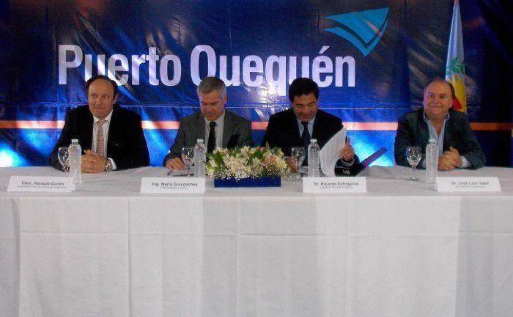 Echegaray y Goicoechea firmaron convenio