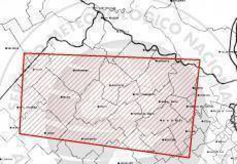 Alerta por �tormentas fuertes� y �ocasional ca�da de granizo�
