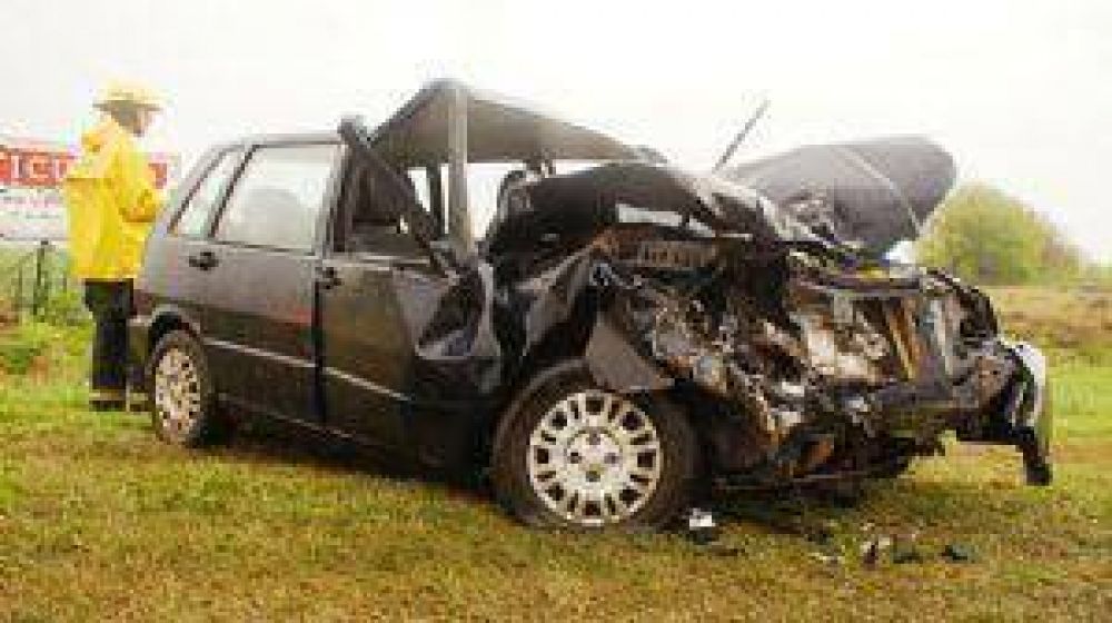 ADELANTO:Violento choque en la Ruta 5