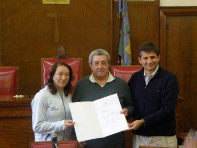 Pat�n: merecido reconocimiento a Hugo Ibarguren