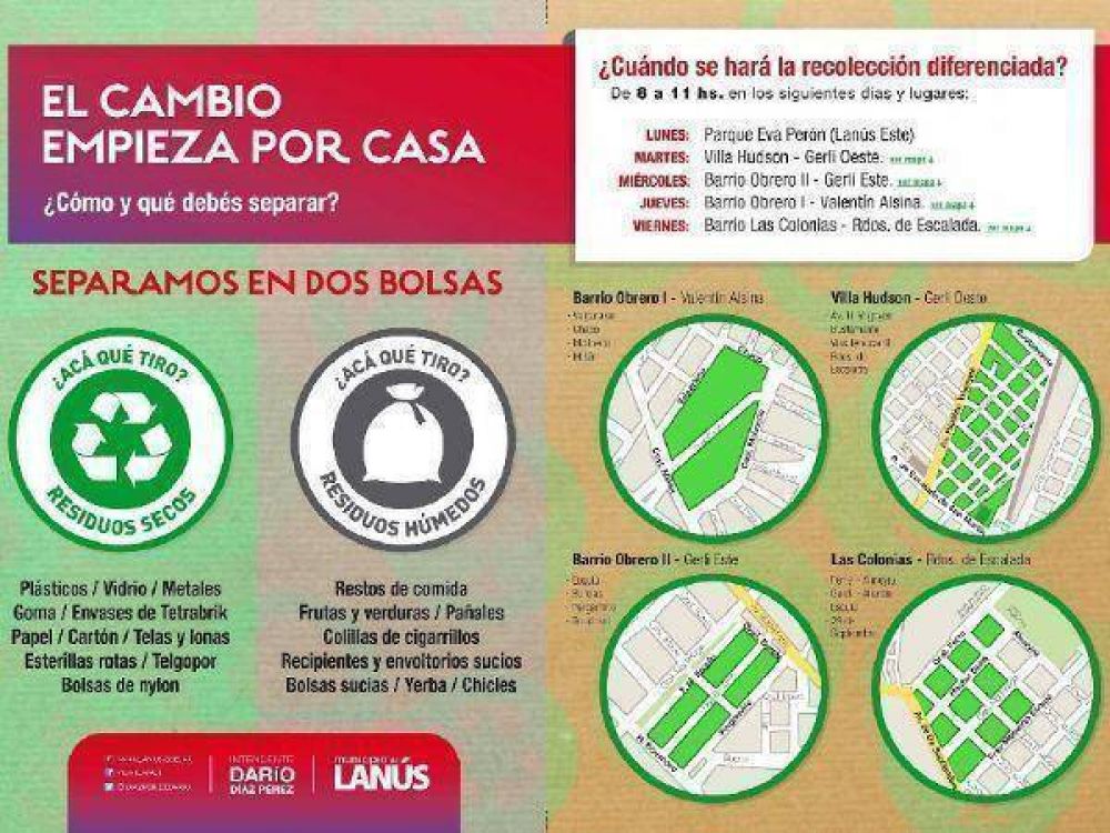 Primera etapa del Programa de Recolecci�n Domiciliario