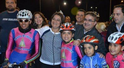Se inaugur� la pista de ciclismo