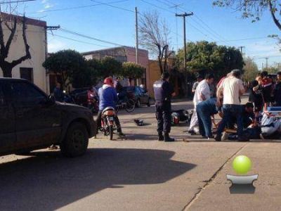 DOS ACCIDENTES EN LA TARDE DEL JUEVES. UN HOMBRE EN MOTO RESULTO CON FRACTURAS