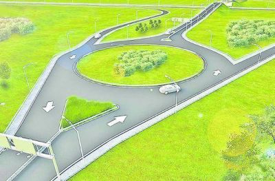 Autopista: arrancaron las obras de los nuevos accesos en Villa Elisa