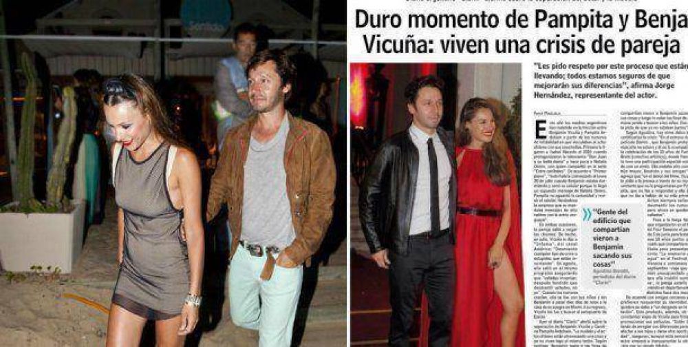 En Chile dicen que Pampita y Benjam�n Vicu�a terminaron en buenos t�rminos y piden 