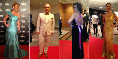 El look de los famosos en la alfombra roja de los Mart�n Fierro de Cable 2015