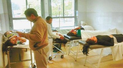 Se profundiza el hacinamiento en la guardia del hospital San Bernardo