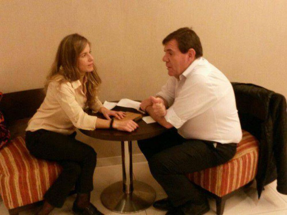 Aprile se reuni� con el ministro Guillermo Montenegro