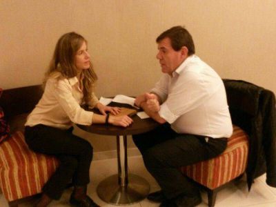 Aprile se reuni� con el ministro Guillermo Montenegro