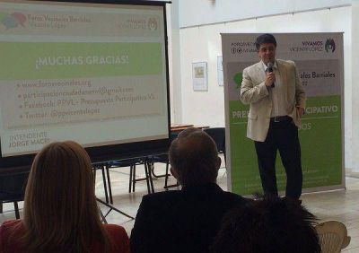 Se present� el presupuesto participativo de Vicente L�pez