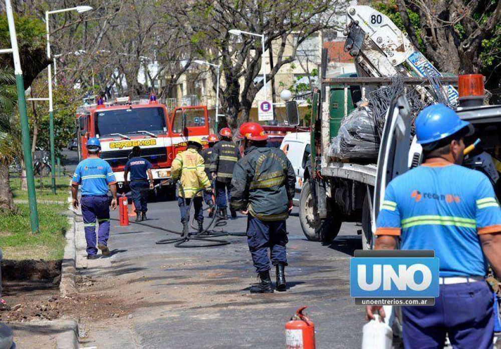 Fue controlada la p�rdida de gas en calle Malvinas