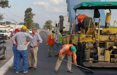 Avanza la pavimentaci�n de la avenida Alvear
