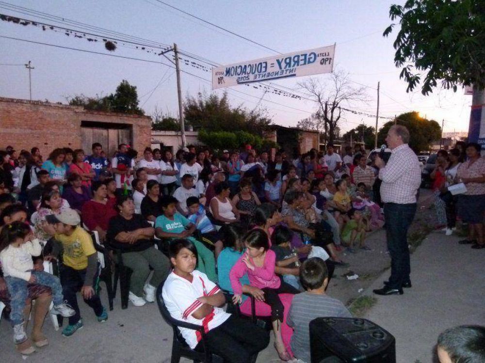 Respaldo vecinal a Gerry