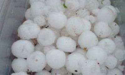 Impresionante tormenta de granizo en Iguaz�, Arist�bulo y San Vicente