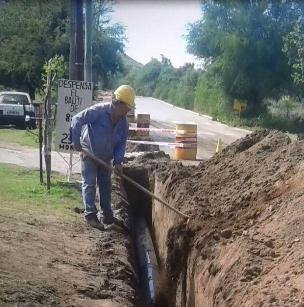 Ampl�an la red troncal de agua potable de Juana Koslay