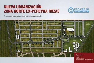 Ma�ana sortean 575 lotes de ProCreAr para la urbanizaci�n de zona norte