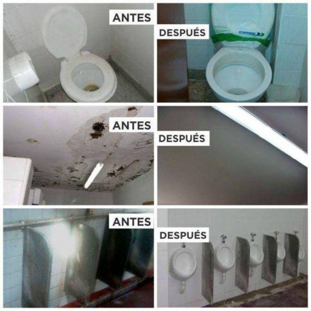 Obras Sanitarias avanza con las remodelaciones sanitarias en establecimientos educativos