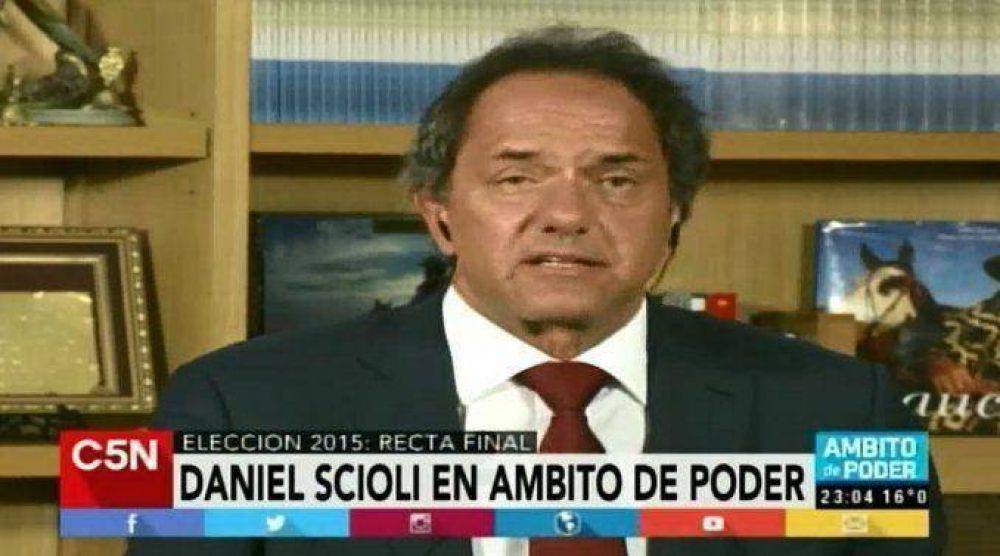 Scioli en C5N: 