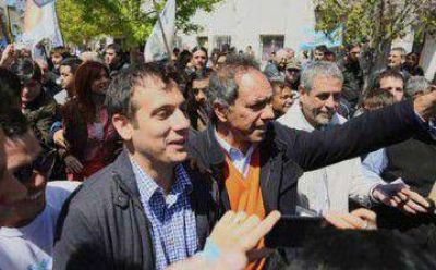  Scioli con Juli�n �lvarez y Jorge Ferraresi