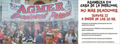 Agmer Paran� convoca a una asamblea frente a Casa de Gobierno para este jueves 