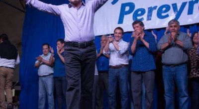Pereyra cerró su campaña con un llamado a apoyar la candidatura de Scioli