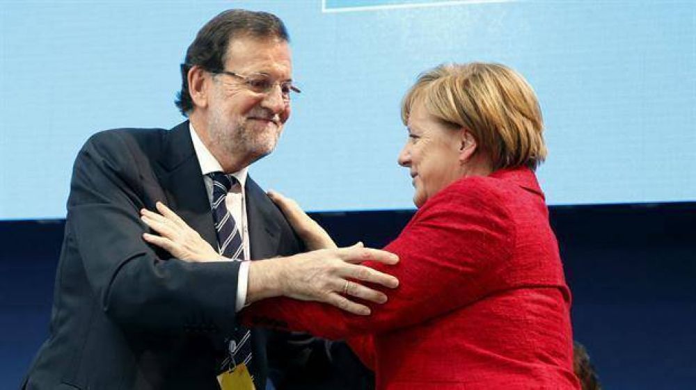 Espaa: Angela Merkel y Nicolas Sarkozy hacen campaa por Mariano Rajoy