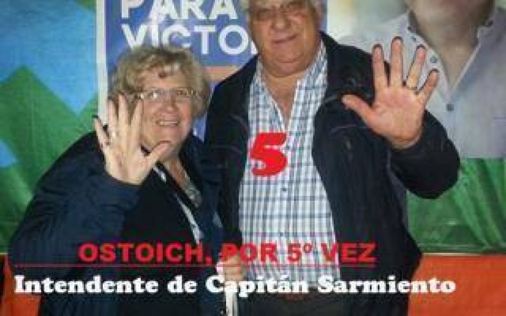 Elecciones 2015: Ostoich ser Intendente de Capitn Sarmiento por quinta vez