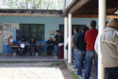 Alto porcentaje de participaci�n en Luj�n