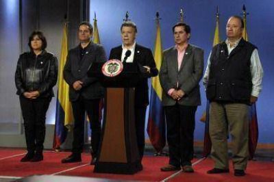 Santos dijo que los resultados electorales son un apoyo a la paz en Colombia
