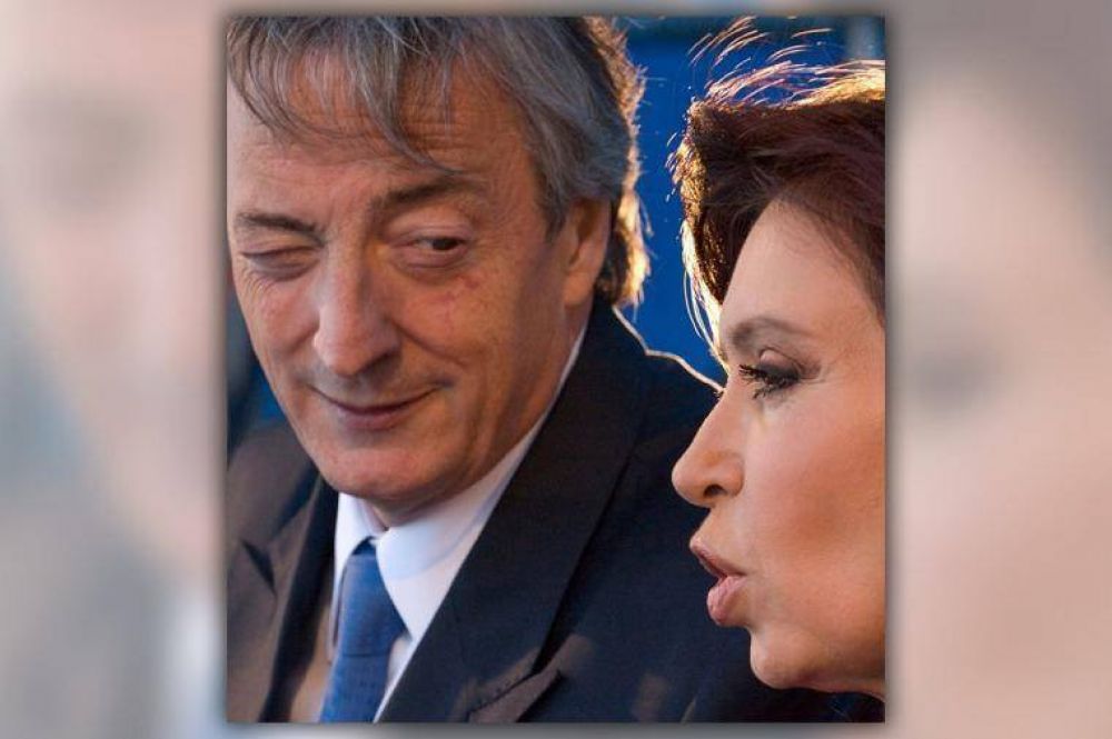 Cristina, y una foto para recordar a N�stor Kirchner