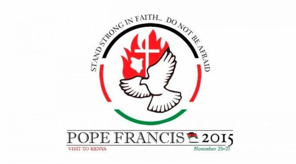 Estos son el logo y lema oficial de la visita del Papa Francisco a Kenia