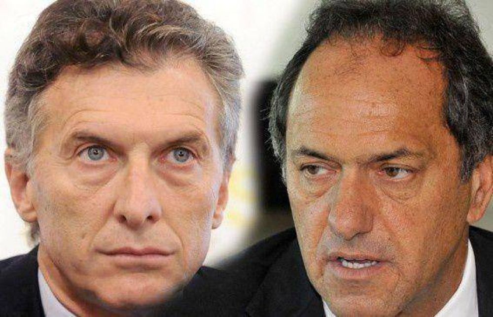 Scioli, Macri y un debate por duplicado