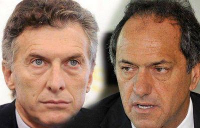 Scioli, Macri y un debate por duplicado