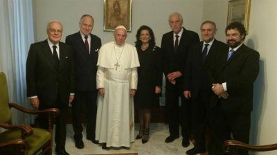 Francisco sorprendi� con un chiste religioso a los mayores seis l�deres jud�os del mundo