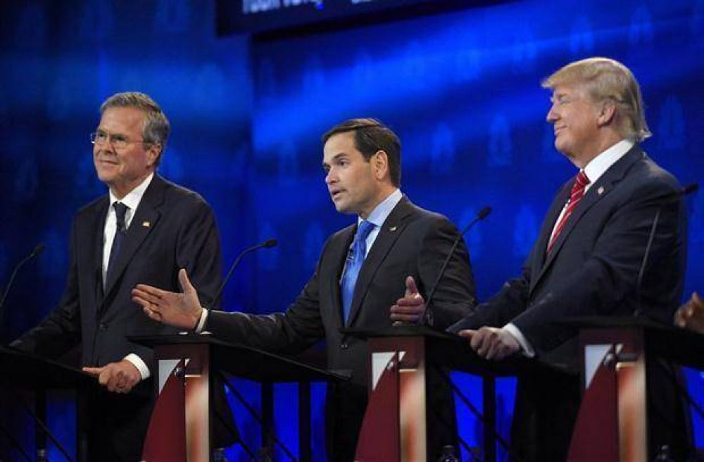 Marco Rubio opac� a Trump y a Bush en el debate republicano
