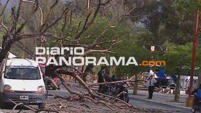El viento casi provoca una tragedia en Las Termas