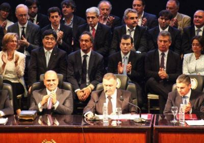 Zamora acompa�� a Juan Manzur en su asunci�n